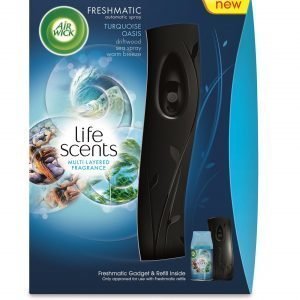 Airwick Freshmatic Max -ilmanraikastin +  Turquoise Oasis 250 Ml Täyttöpullo