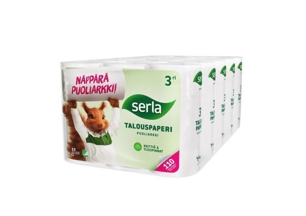 Serla Puoliarkki Talouspyyhe 3 Rll X 5 Pkt