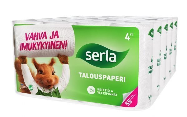 Serla Talous 4 Rll X 5 Pkt Kuvioitu