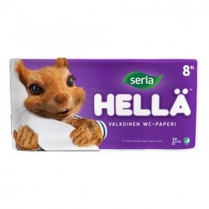 Serla Wc Hellä Wc-Paperi Valkoinen 8/40 Rullaa