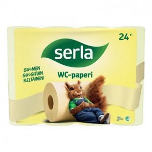 Serla Wc-Paperi Keltainen 24 Rullaa