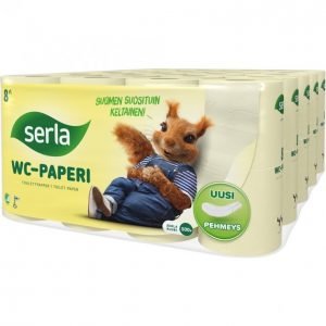 Serla Wc-Paperi Keltainen 8 Rullaa